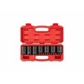 Tekton 1/2 Inch Drive Deep 6-Point Axle Nut Impact Socket Set with Case, 7-Piece (29-38 mm) SID92340